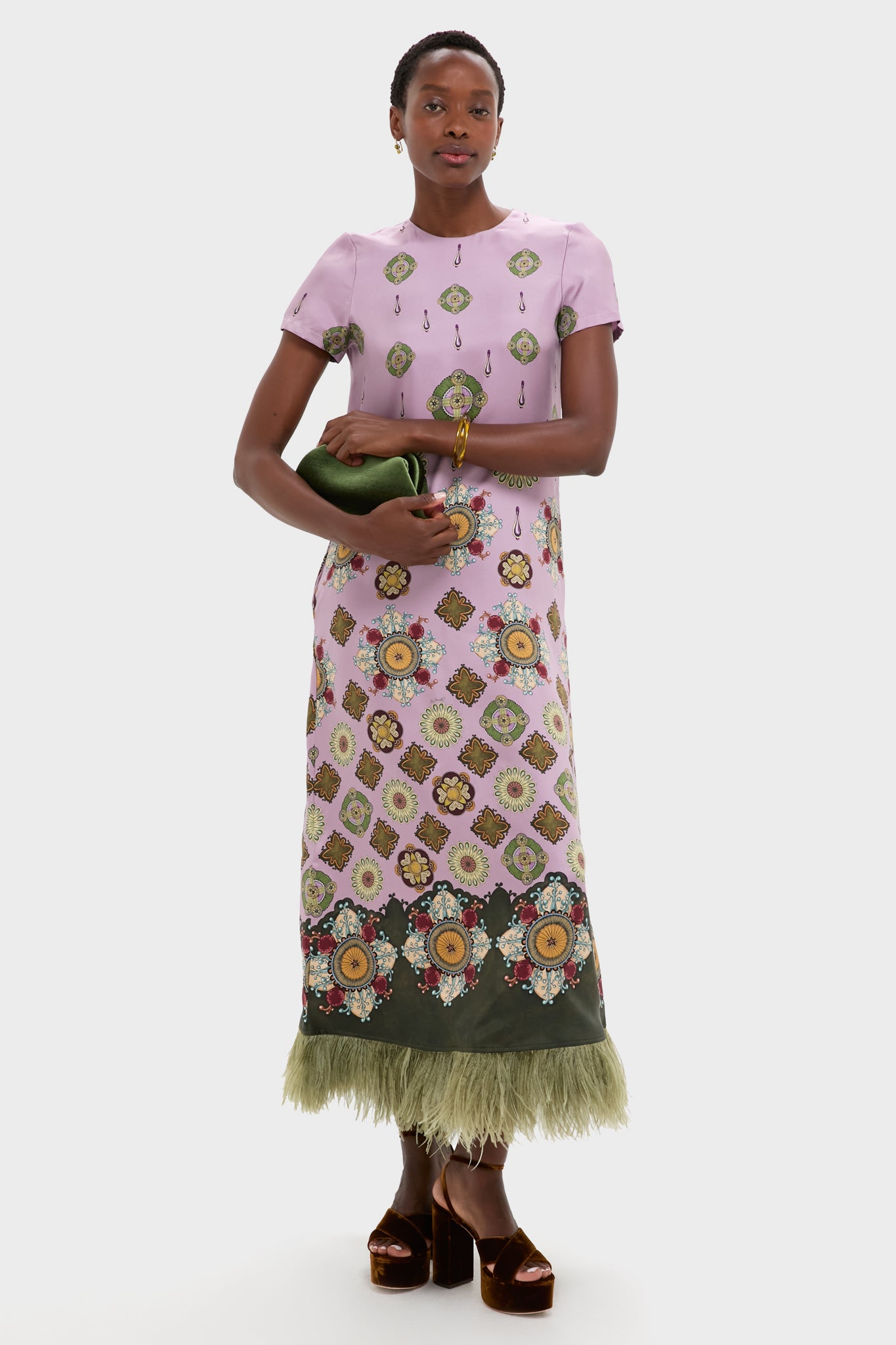 Dark Brown Velvet Loretta Heels