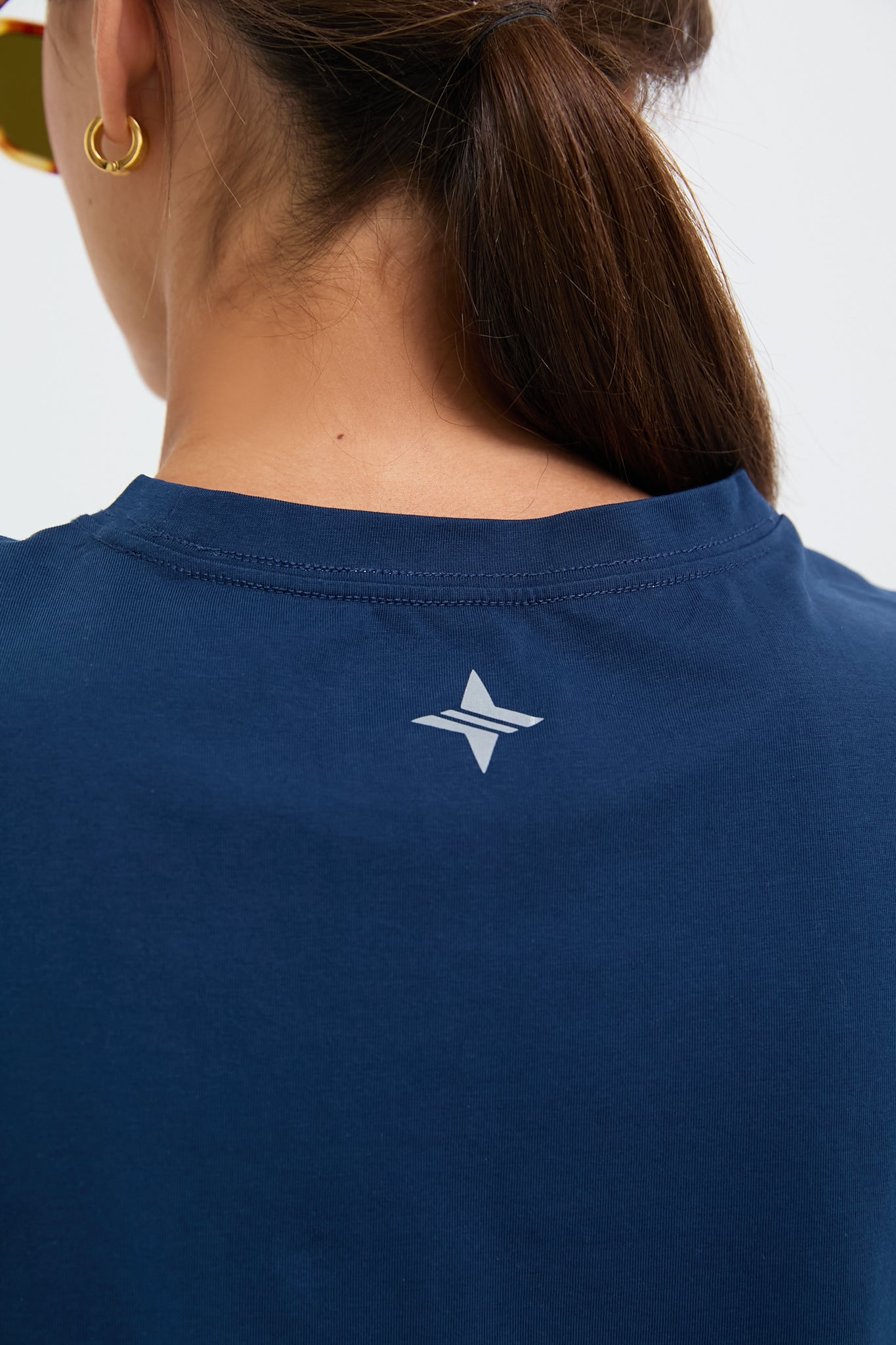 Navy Performance Cotton Sasha Tank