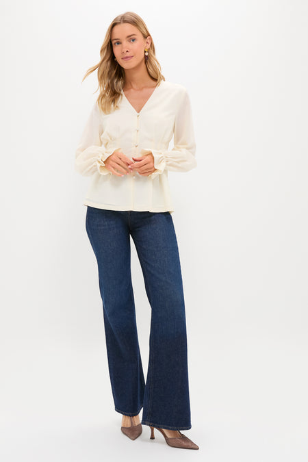 Ivory Pintuck Madison Blouse