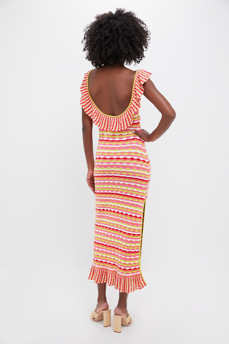Candy Stripe Alora Maxi Dress