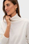 Ivory Cashmere Turtleneck Sweater