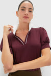 Winetasting Puff Sleeve Performance Jersey Caroline Polo