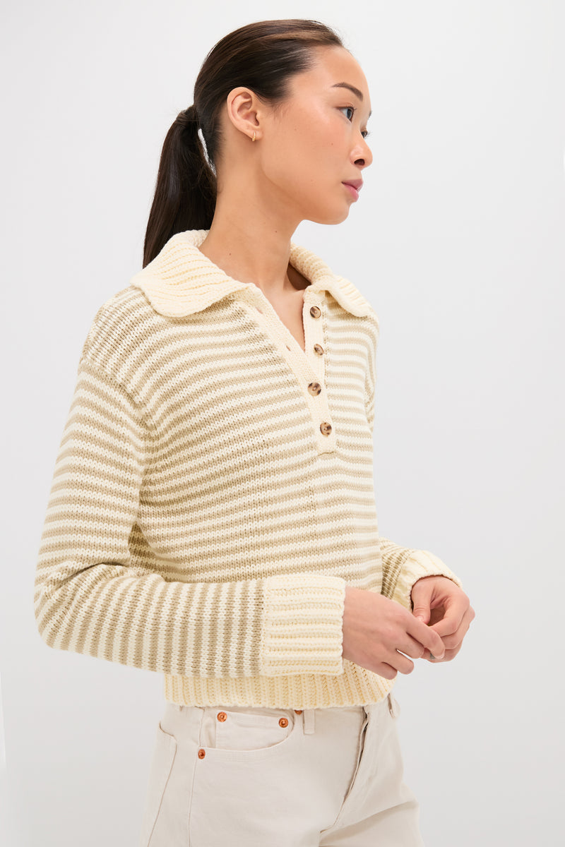 Striped Doro Henley Sweater