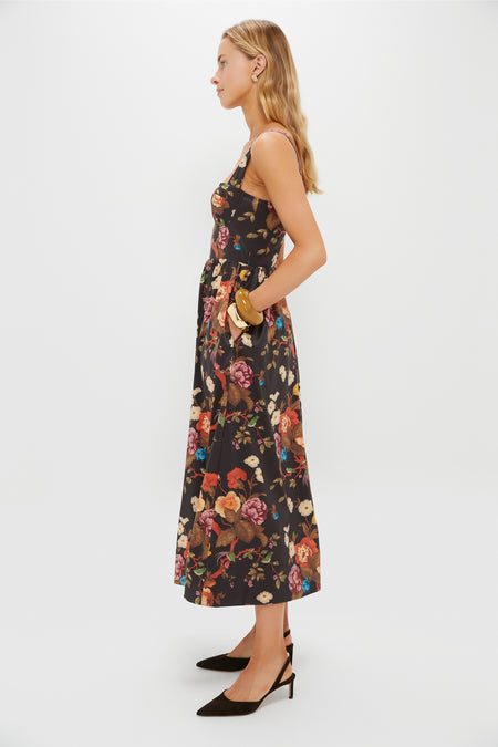 Baroque Floral Maria Dress