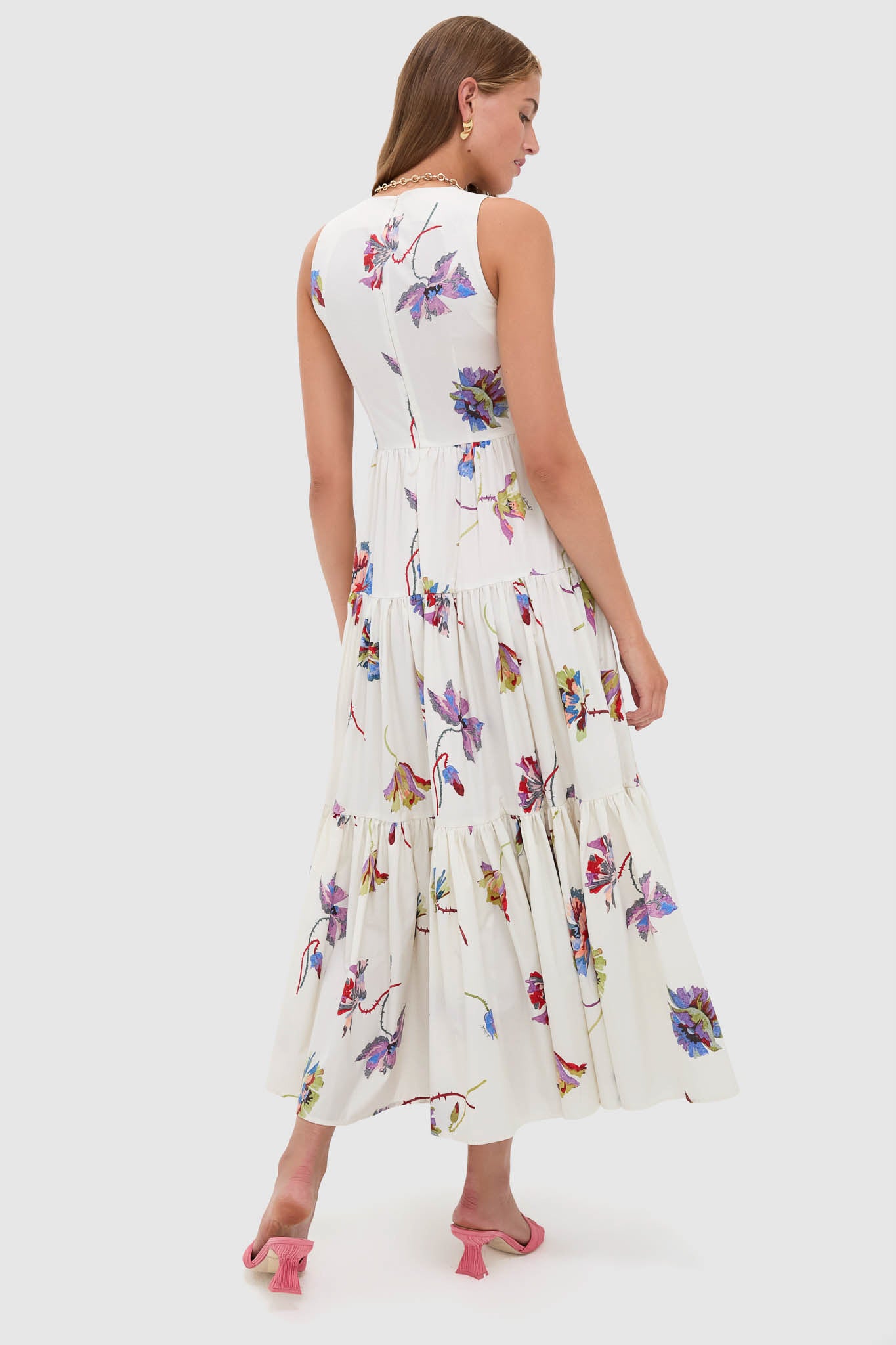 Infiorata Sleeveless Big Dress