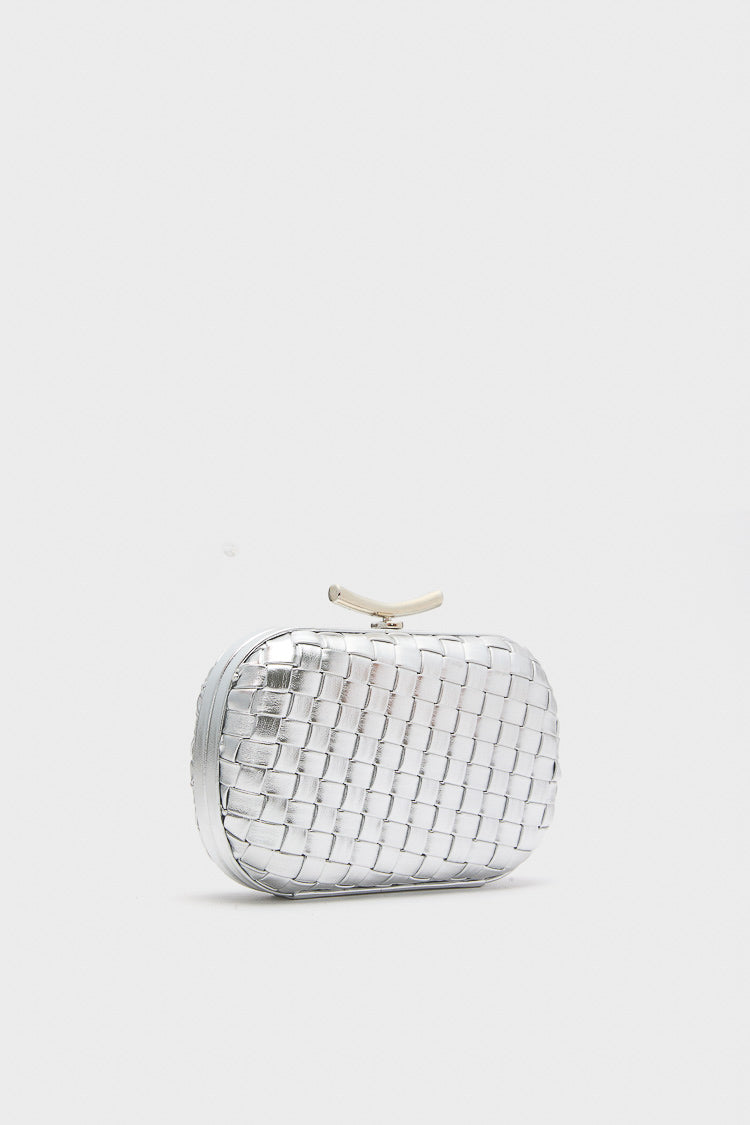 Silver Allison Clutch