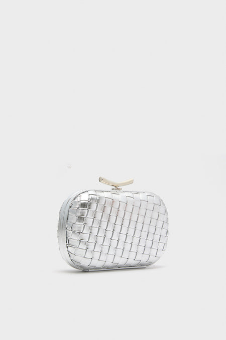 Silver Allison Clutch