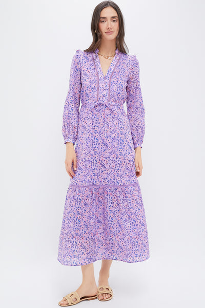 Violet Wildflower Organic Frances 4 V Dress | Love Tomas by