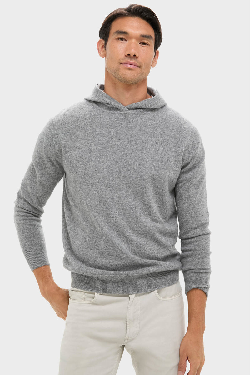 Gray Cashmere Hoodie