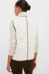 Ash Taupe and Birch Lori Reversible Gilet