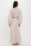 Tan Stripe Cascadian Maxi Dress
