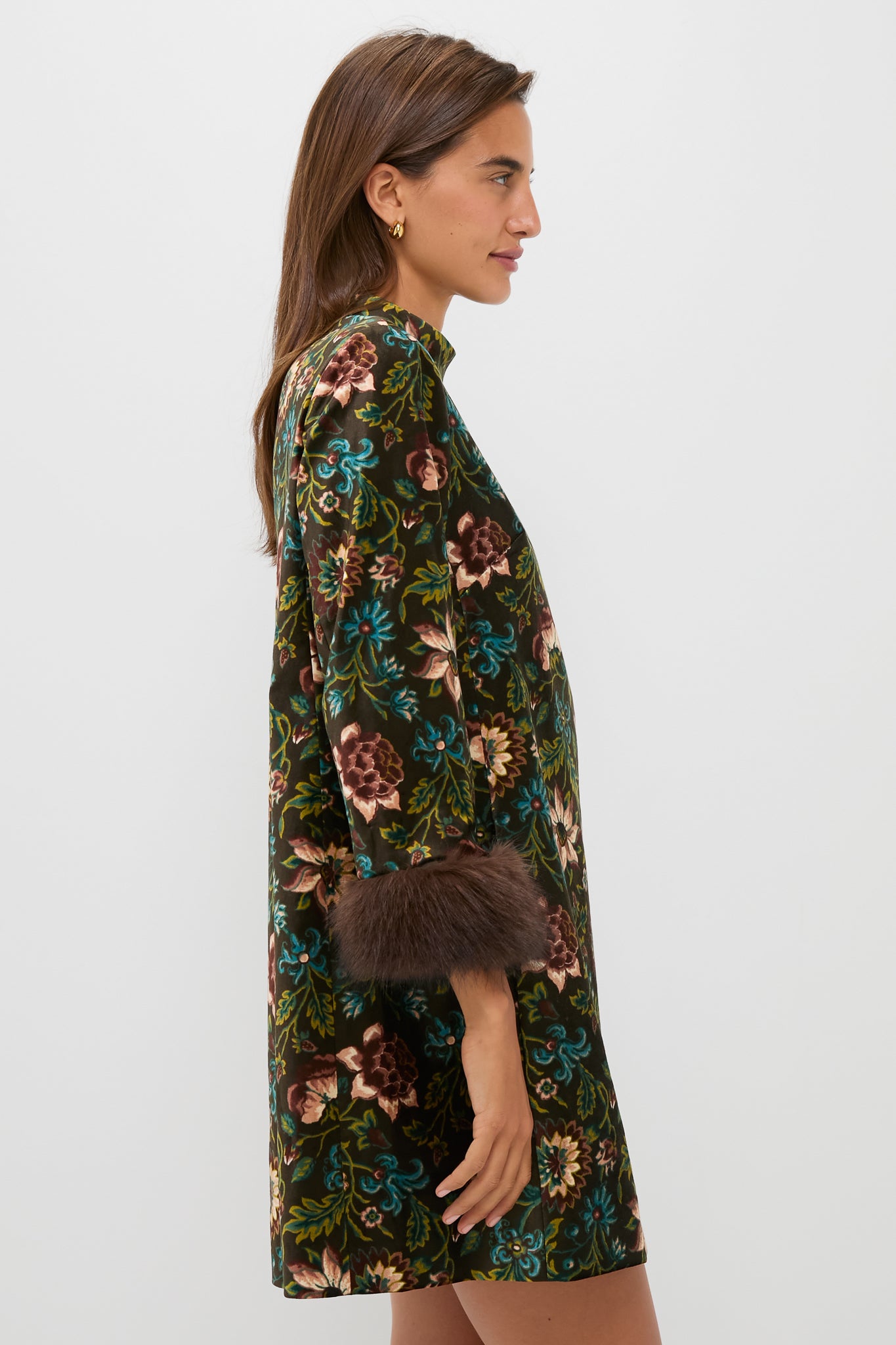 Hazel Moonflower Velvet Mod Ellie Dress