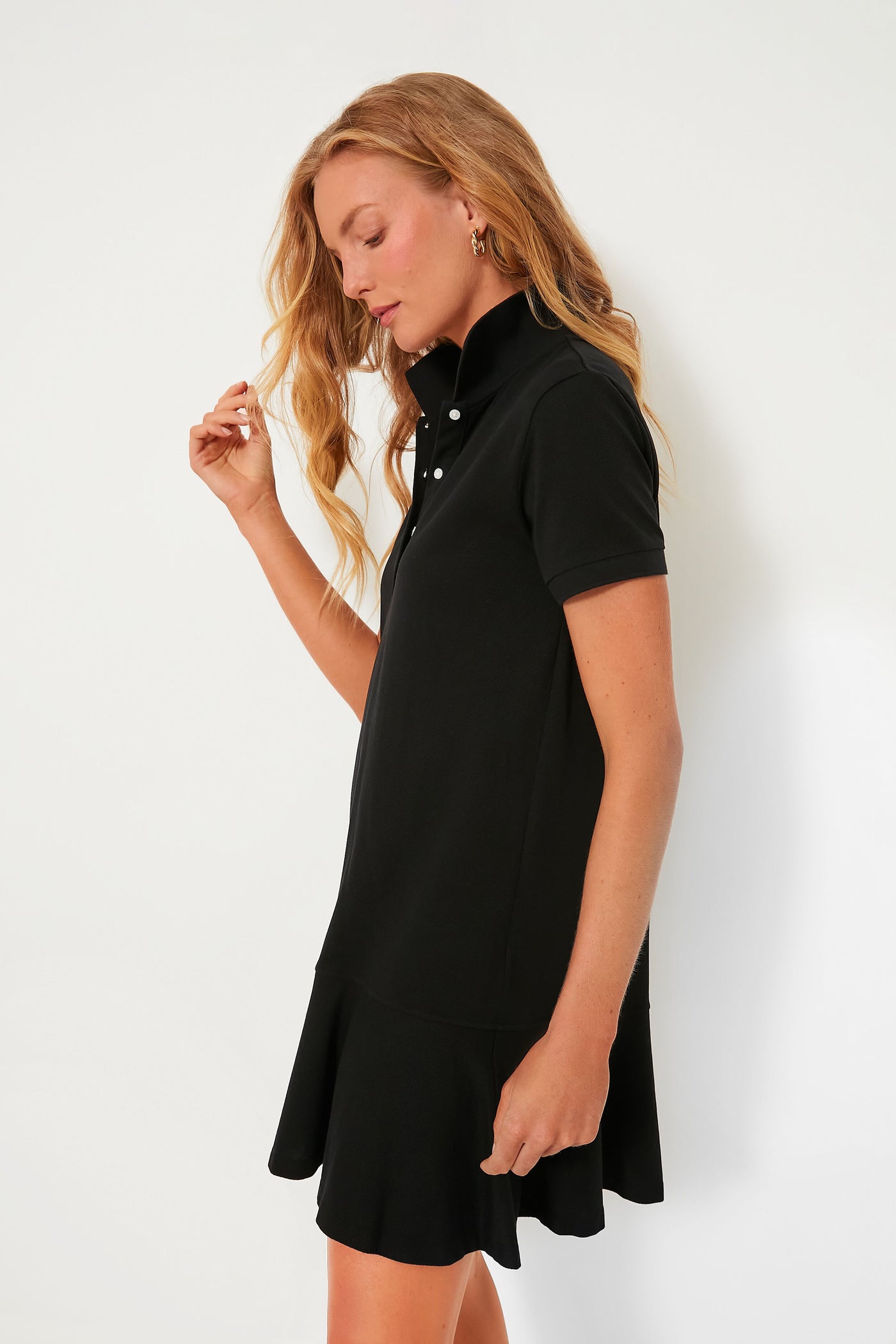 Tuckernuck Black Pique May Polo Dress Black / XS Tuckernuck Black Pique May Polo Dress Black / XS