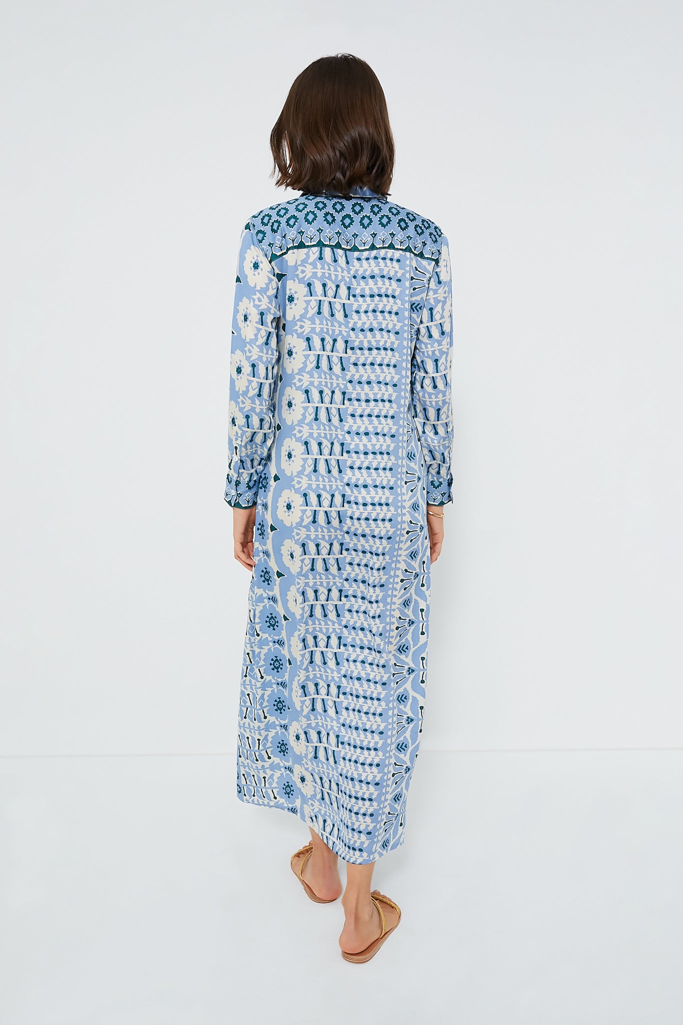 Zadie in Hydrangea Palma Maxi Dress