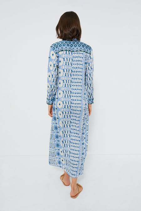 Zadie in Hydrangea Palma Maxi Dress