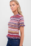 Prism Miya Short Sleeve Knit Top