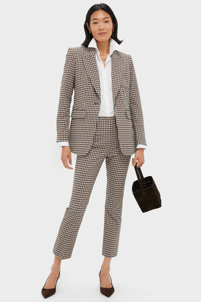 Navy Multi Kean Pant with Welt Pockets