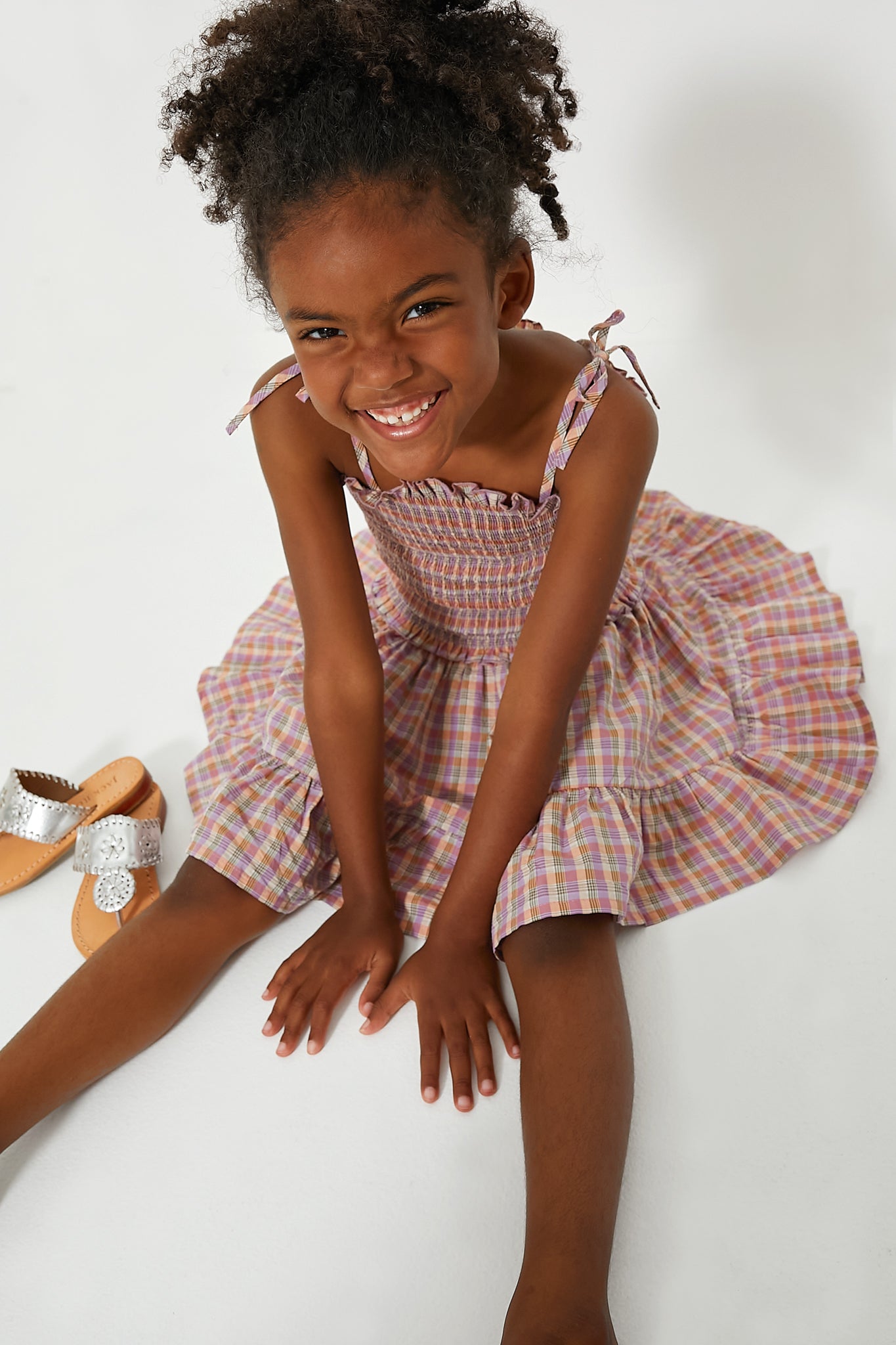 Blossom Check Alice Dress