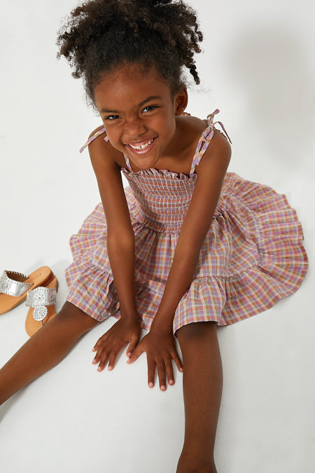 Blossom Check Alice Dress