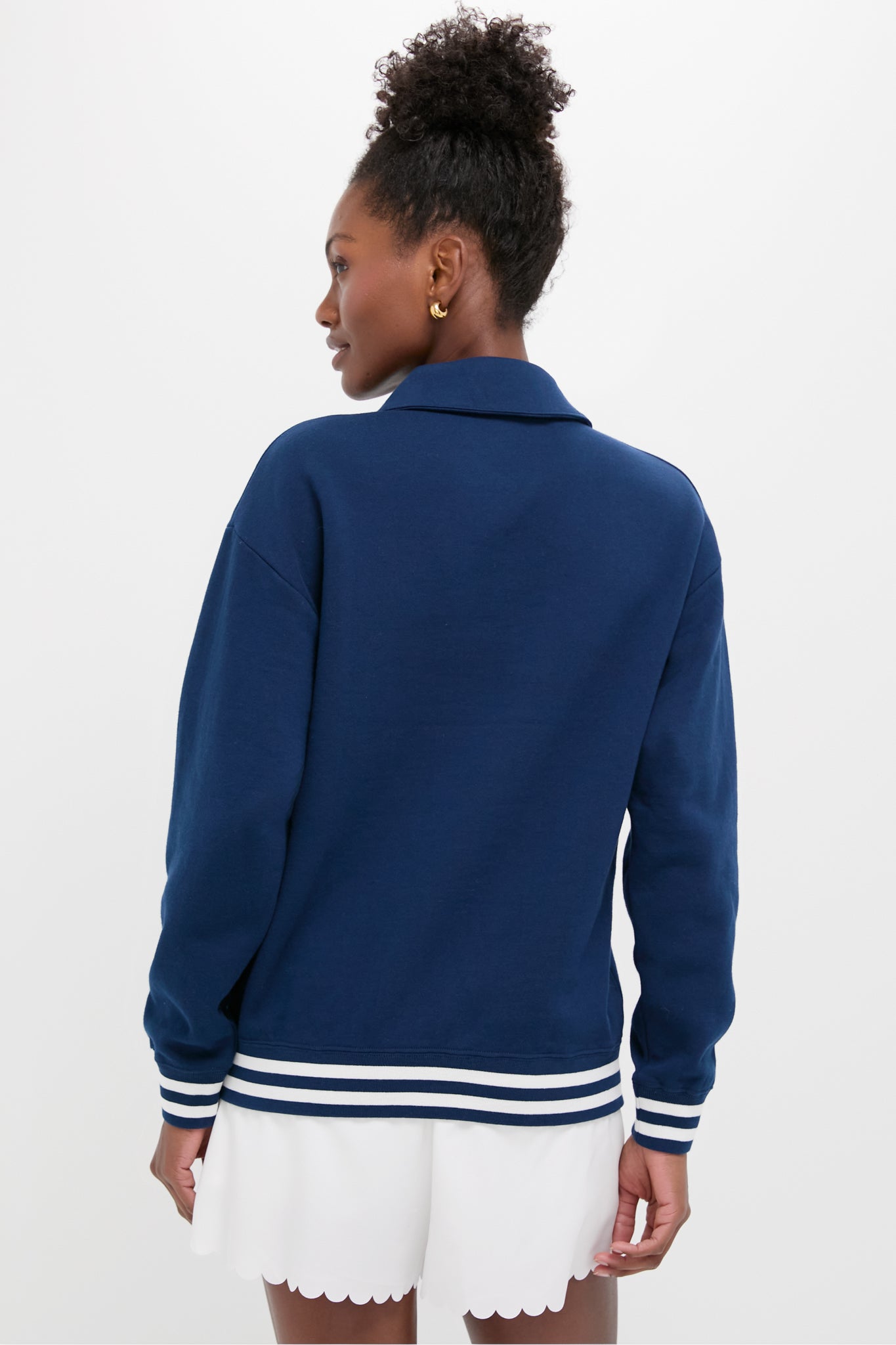 Navy 100% Cotton Perry Pullover