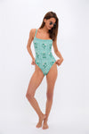 Ceiba Durazno Embroidered One Piece