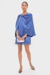Blue Satin Mollie Dress