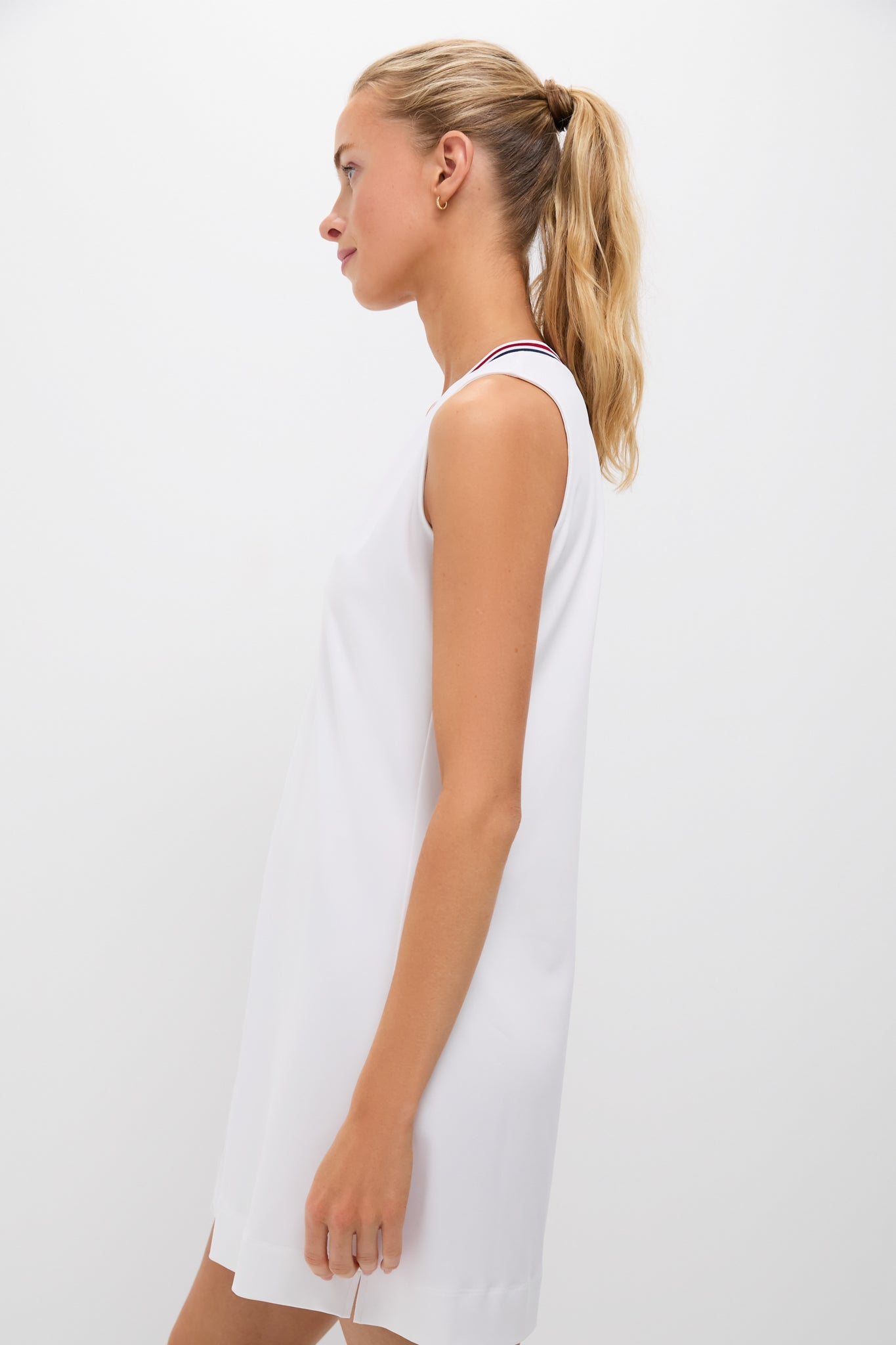 Tnuck Sport Americana Performance Jersey Suzanne Tennis Dress White / XL Tnuck Sport Americana Performance Jersey Suzanne Tennis Dress White / XL