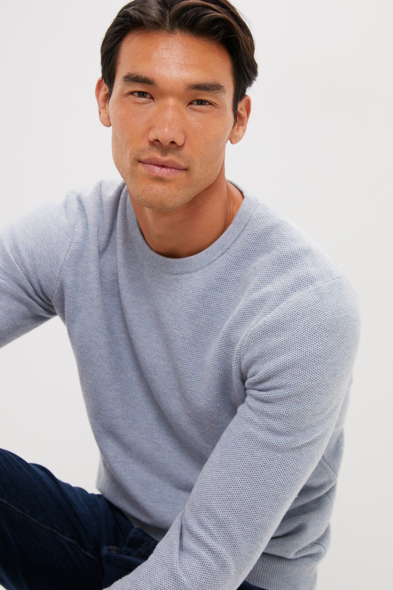 Misty Heather Gray Sweater Tee
