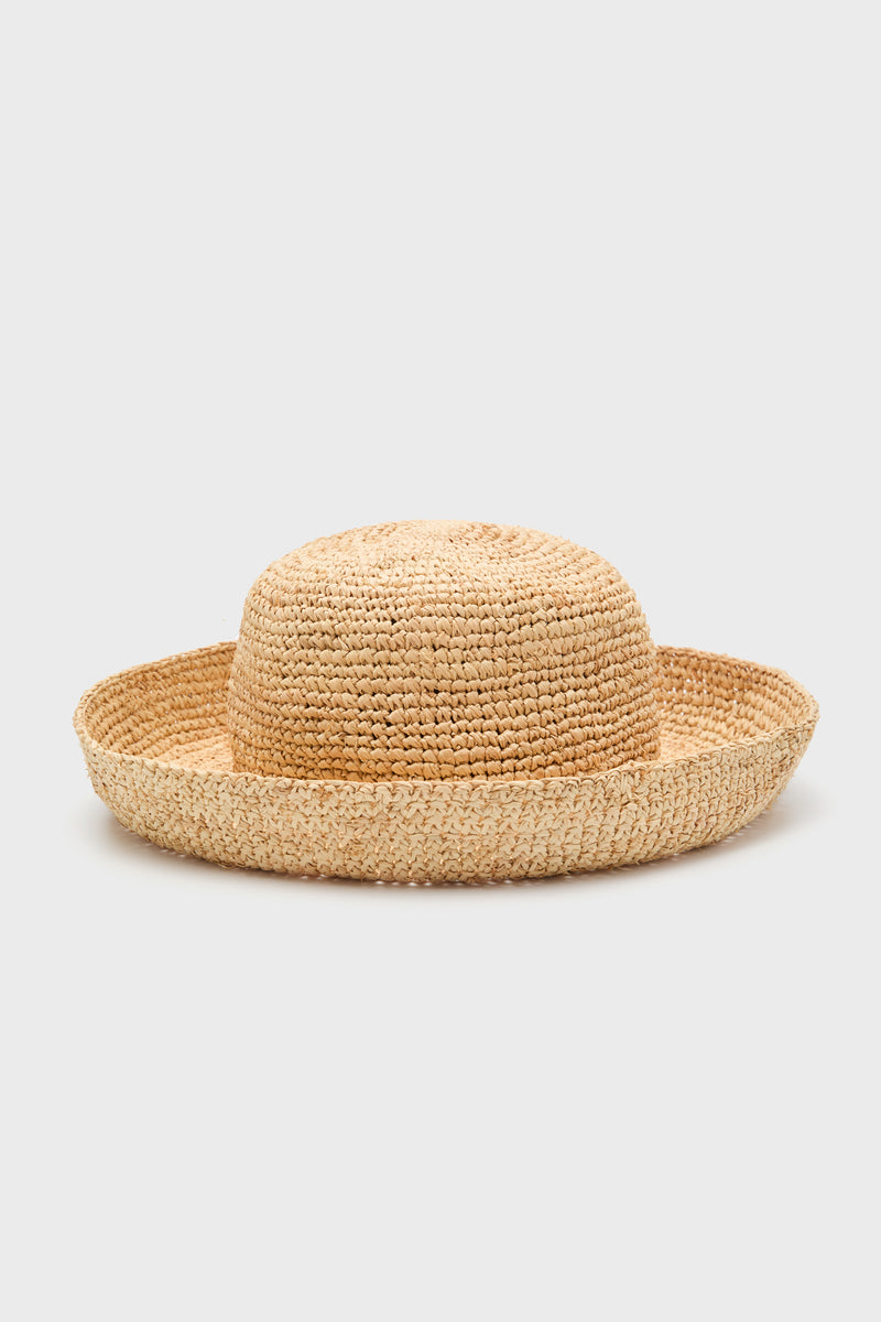 Natural Raffia Cruiser Hat