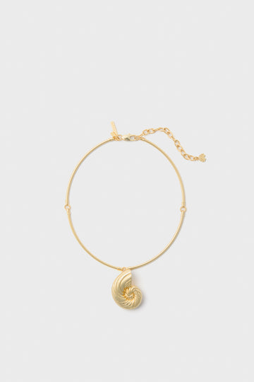Gold Nautilus Collar Necklace