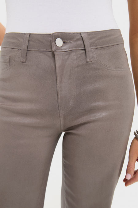 Driftwood Clayton Coated High Rise Wide Leg