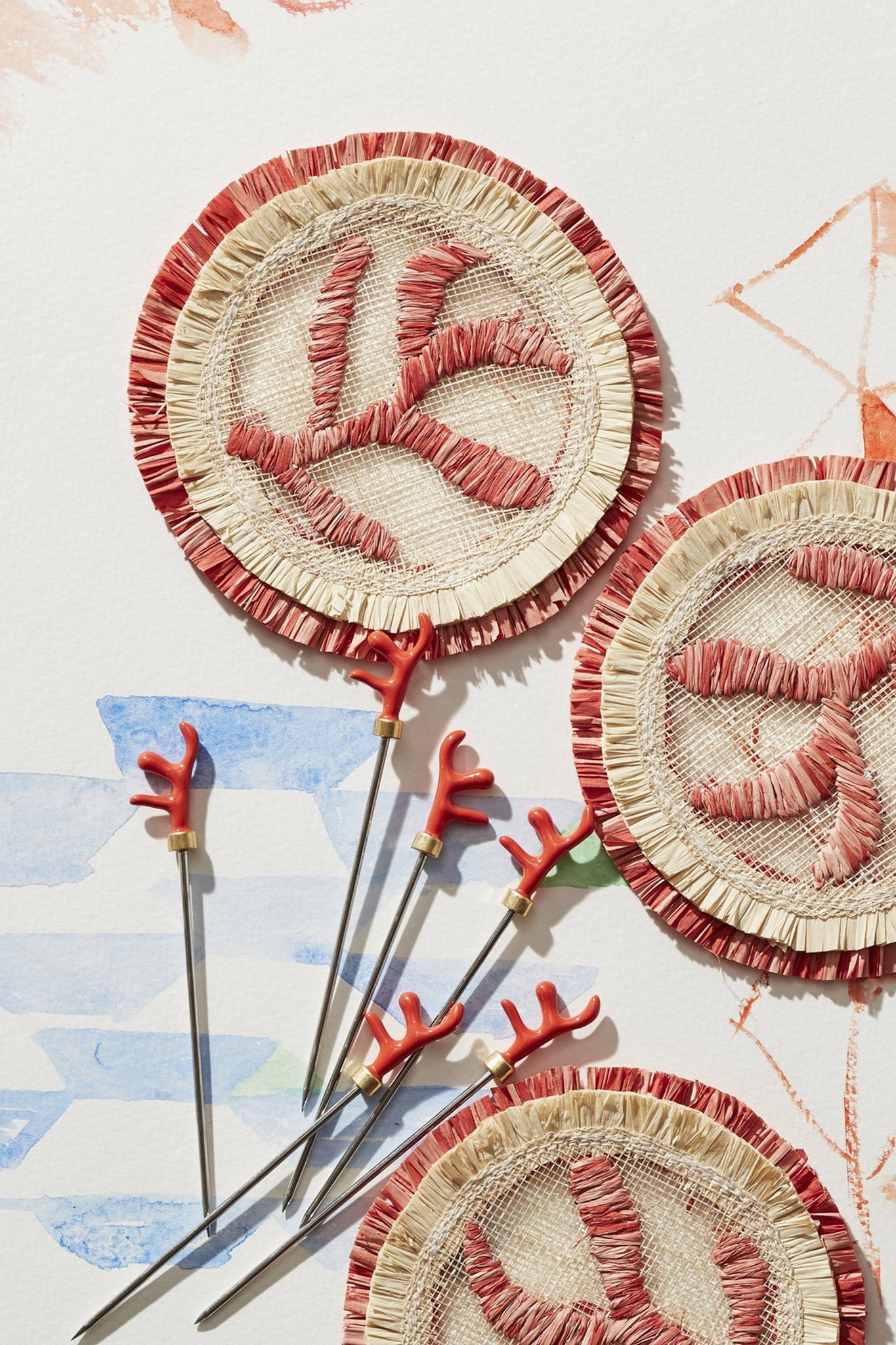 Coral Cocktail Picks