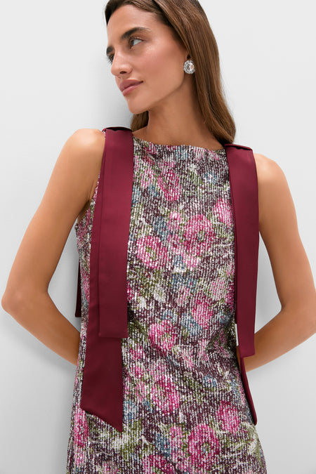 Floral Sequin Burroughs Dress