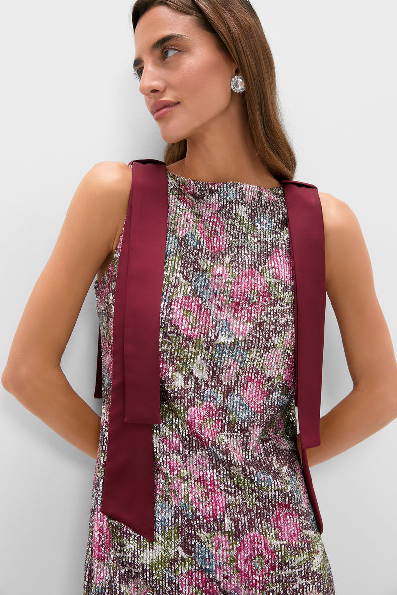 Floral Sequin Burroughs Dress