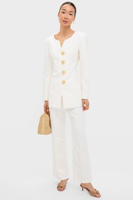 Ecru Yoshitomo Textured Pants