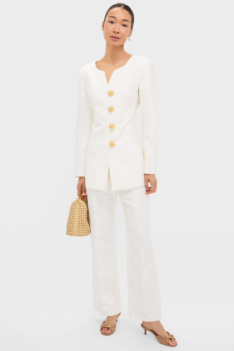 Ecru Yoshitomo Textured Pants