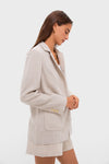 Tan Linen Carla Blazer