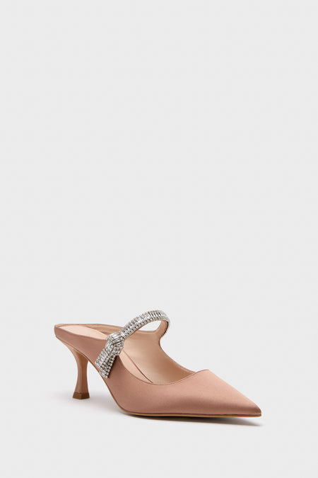 Mocha Satin Mae Heels