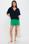 Green Terrycloth Driftwood Shorts