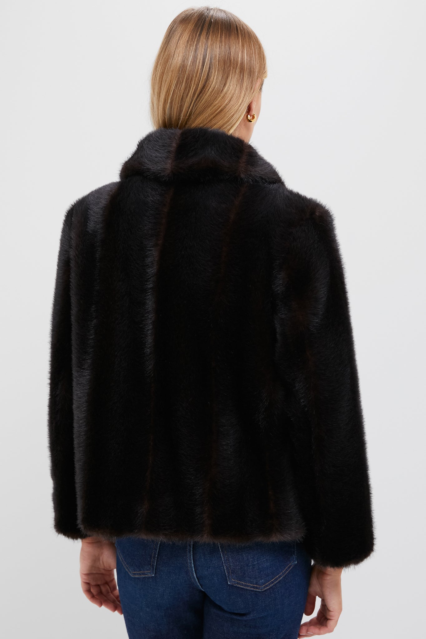 Brown Fur Cropped Carmella Coat | Tuckernuck