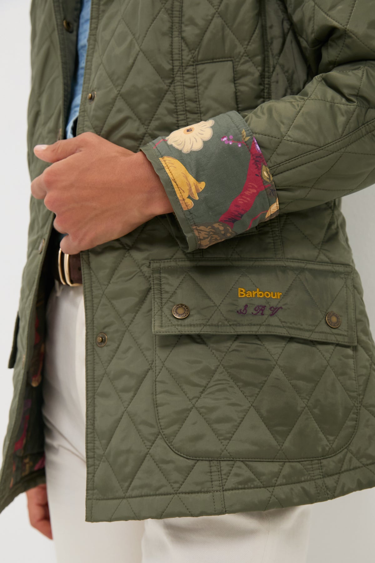 Dusty Khaki Barbour x Tuckernuck Lainey Quilt