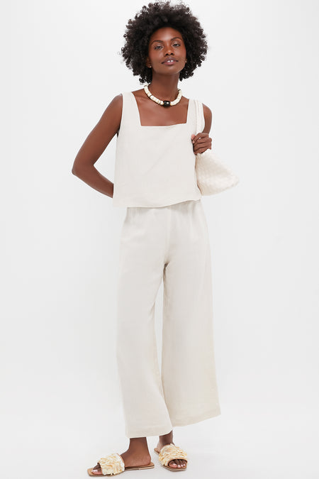 Natural Linen Roma Top 2