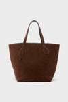 Dark Brown Suede Large Sprout Tote