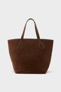 Dark Brown Suede Large Sprout Tote