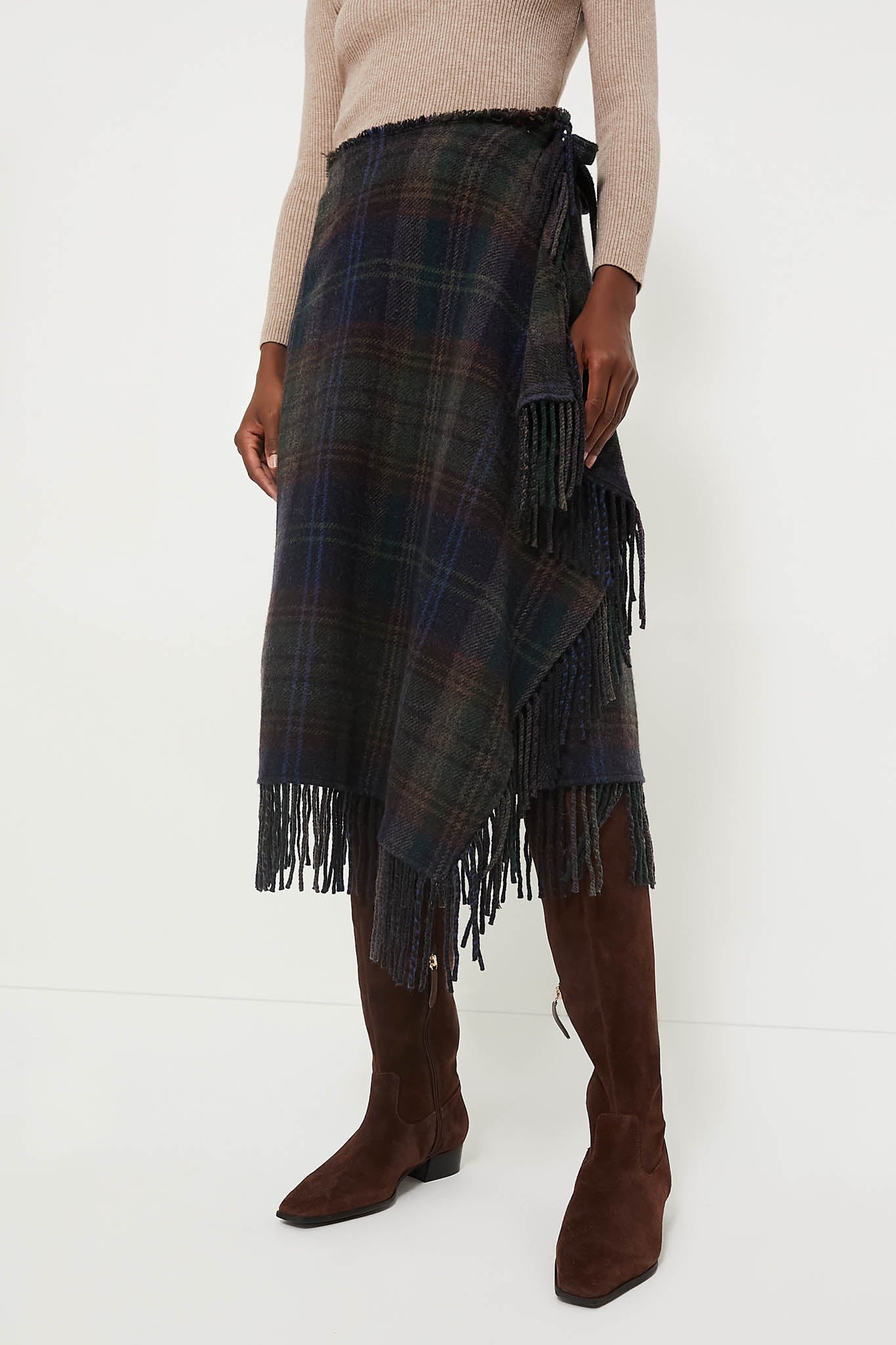 Ralph lauren wool plaid skirt hotsell