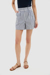 Navy and White Stripe Briggs Safari Short