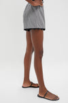 Black Gingham Ric Rac Ava Short