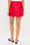 Red Dupioni Opal Skirt