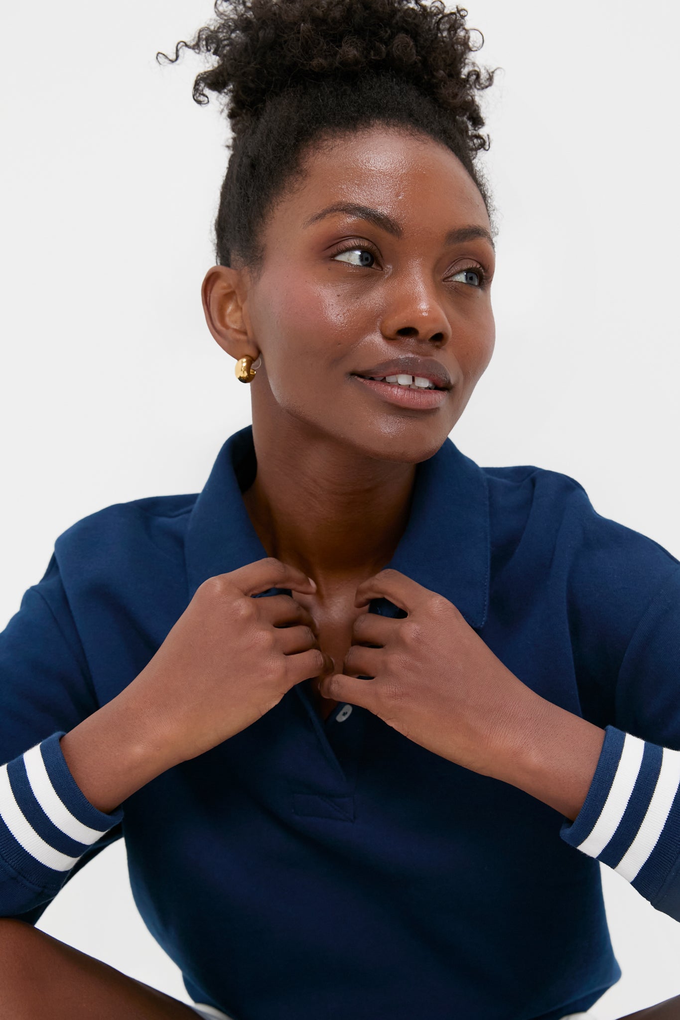 Navy 100% Cotton Perry Pullover