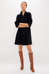 Navy Knit Callie Shirt Dress